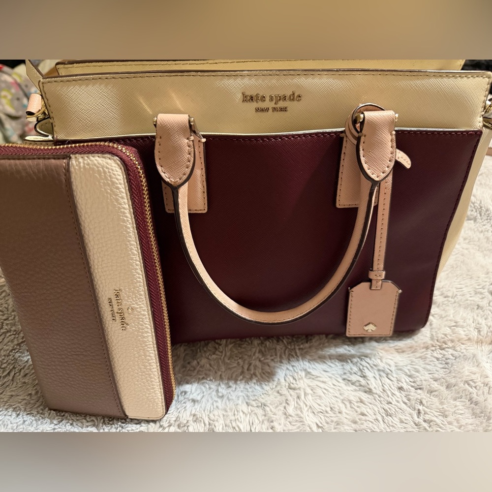 Kate Spade Cameron's Street Satchel w/ Matching Wallet